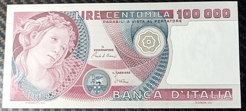 100000 lire botticelli - , decr