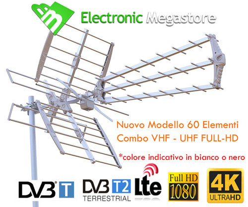 Antenna combinata uhf vhf - tv, uhf/vhf