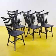 sedie in legno nere vintage