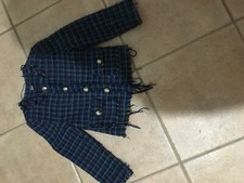 ZARA KIDS GIUBBOTTO GIACCA JACKET DI JEANS BAMBINA TAG SIZE 4/5