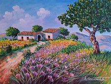 Quadri dipinti di paesaggi e marine . Olio 40 x 30 cm