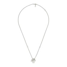 Collana gucci tag con incrocio - collana,
