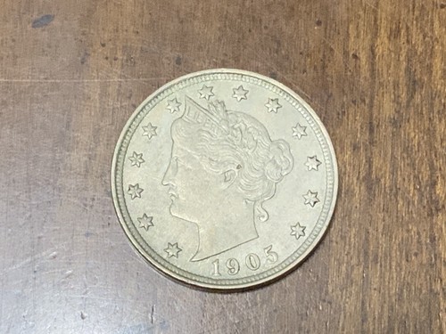 1905 liberty nichel - v,
