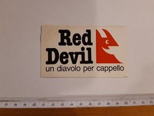 ADESIVO VINTAGE  RED  DEVIL UN DIAVOLO PER CAPELLO ANNI '80