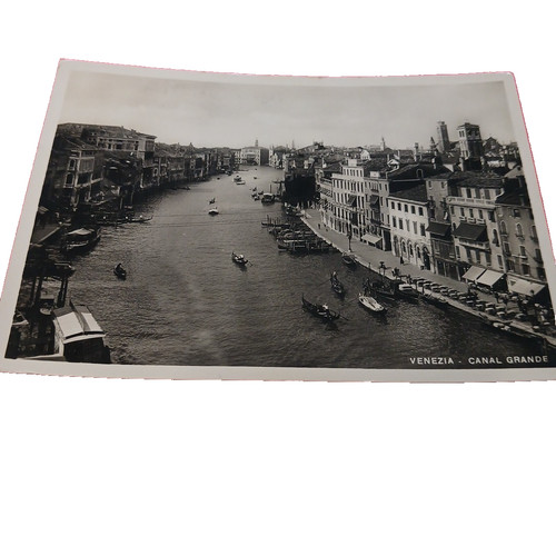 Cartolina venezia canal - venezia,
