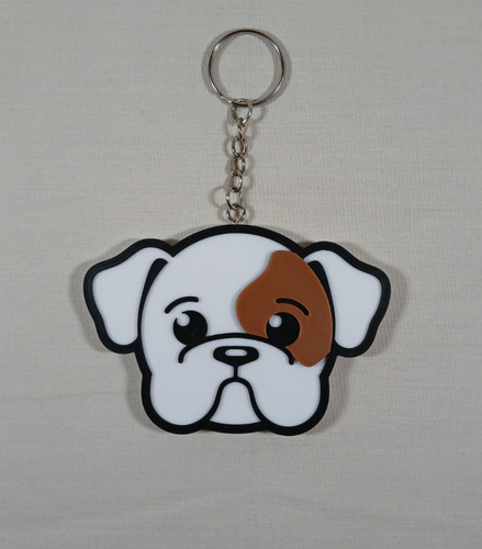 Portachiavi cucciolo bulldog - portachiavi,