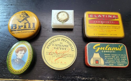 Scatole latta vintage farmacia