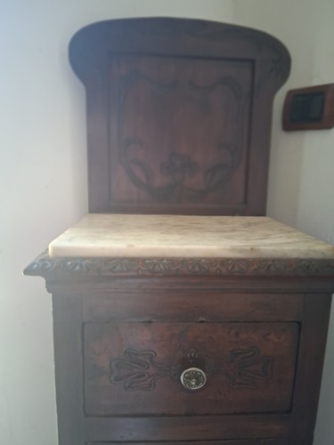 Comodino antico legno - comodino,