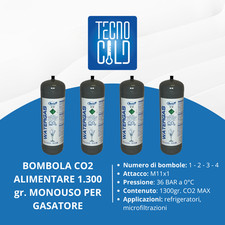 BOMBOLA CO2 ALIMENTARE PER