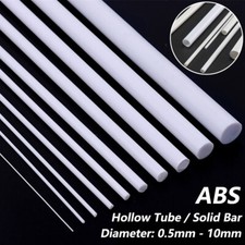 Tubo/Asta tondo ABS bianco