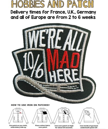 Patch mad hatter alice - mad,