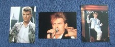 CARTOLINA LOTTO tre POSTCARD David BOWIE FOTO CARD il Duca BIANCO 