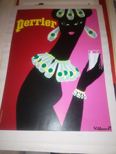 manifesto poster pubblicitario acqua Perrier illustrato Villemot epoca 1980s