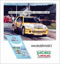 DECALS 1:43 PEUGEOT 106 MAXI