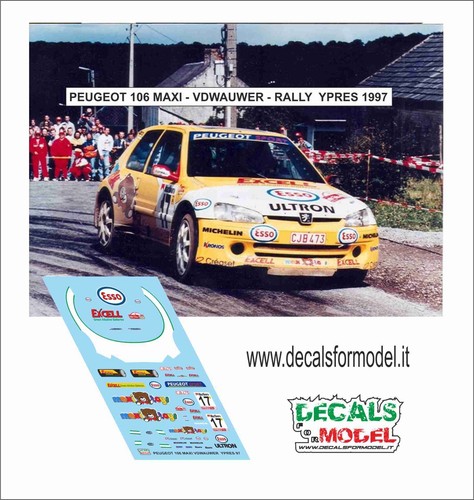 Decals peugeot 106 maxi - decals,