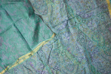 Sari indiani verdi vintage FNC