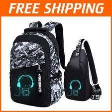 Zaino Multifunzione per Scuola e Viaggi - Zaino Giorno Riflettente Ragazzi