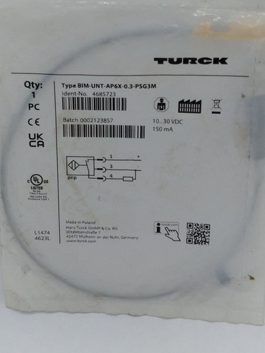 Turck bim unt - turck, bim-unt-ap6x-0,3-psg3m