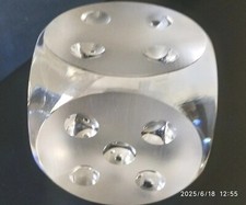 FERMACARTE CUBO PESANTE VETRO MURANO FIRMATO ARNOLFO DI CAMBIO ARREDO IDEA REGAL