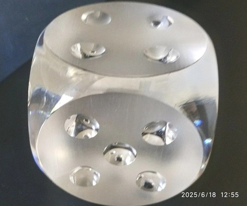 Fermacarte cubo pesante vetro - cubo,