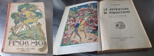 Vecchio libro pinocchio - vecchio,