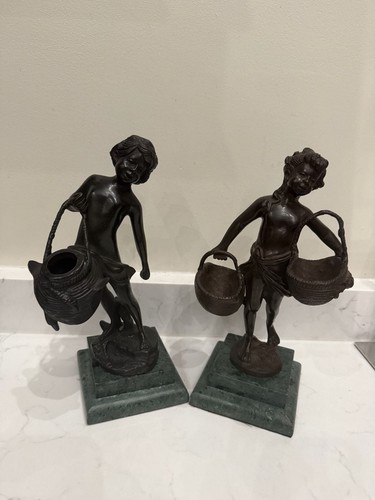 Coppia antiche sculture - coppia, di