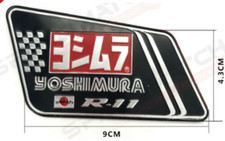 ADESIVO YOSHIMURA ALLUMINIO 3D 200° alta temperatura SCARICO MOTO BMW SUZUKI