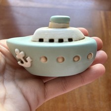 EGAN Barchetta Barca Battello Celeste Misure 8x5 cm RARO