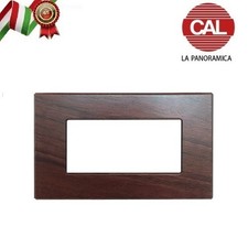 PLACCA 4P LEGNO NOCE NAZIONALE