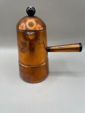 Moka Carmencita Lavazza design Zanuso Rara caffettiera RAME 1 tazza vintage cm12