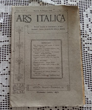 ARS ITALICA Rivista mensile di letteratura e d'arte Napoli 31 Maggio 1918