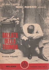 SPARTITO MUSICALE, BALLATA DELLA TROMBA, DI F. PISANO -  NINI ROSSO, 1962
