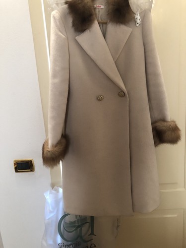Cappotto blu girl blumarine - blu,