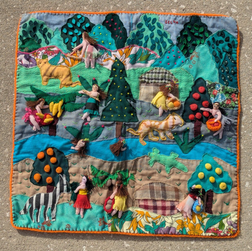 Arazzo patchwork peruviano