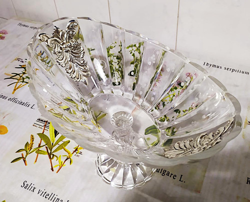 Centrotavola murano argento