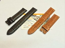 Cinturino Eberhard Extra fort solo tempo 41018/41028 cocco nero o marrone 19mm