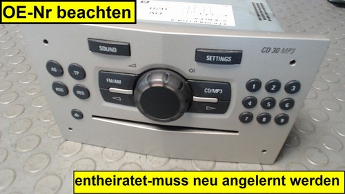 Radio cd30 mp3 opel - cd30, (sposata)