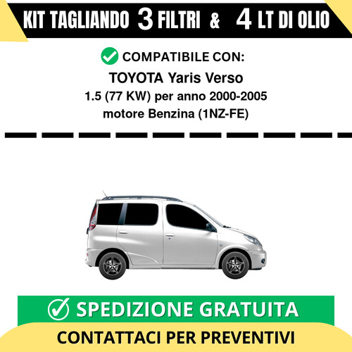 Tagliando per toyota yaris - per,