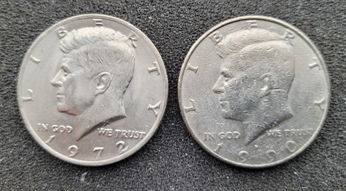 Monete 1972 1990 - 1972, kennedy