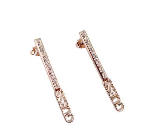 Orecchini guess oro rosa con - orecchini,