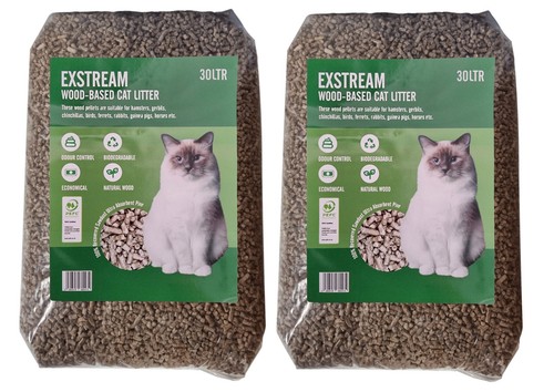 Cat litter wood pellets - cat,