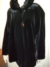 CAPPOTTO PELLICCIA ECOLOGICA SINTETICA CASTORINO  FAUX FUR PELZ ECO TAGLIE FORTI