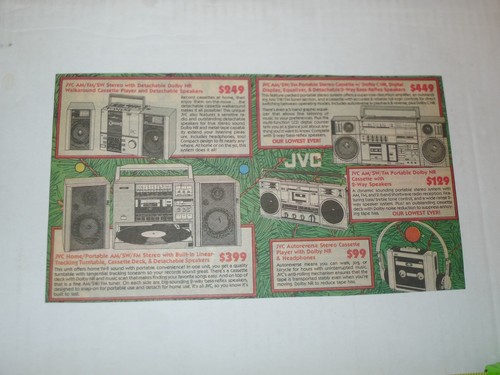 Jvc boombox print ghetto - print, ad