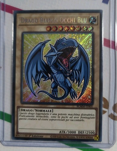 Drago bianco occhi blu - bianco,