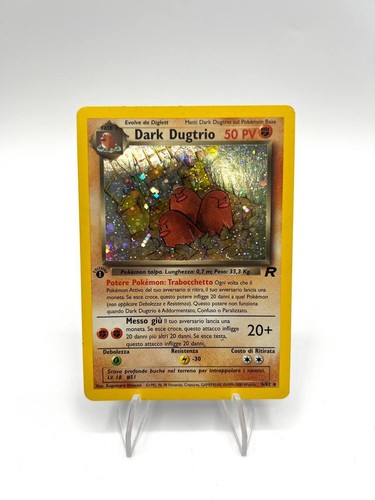 Carta pokemon dark dugtrio - pokemon,