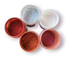 STOCK 5 PZ Pigmenti in Polvere, Colori Assortiti Metallizzati 40 ml