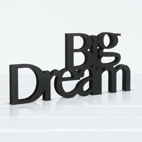 Targa legno big dream - in,