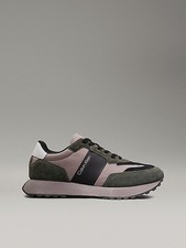 Calvin klein Sneakers in Camoscio Uomo Dark Olive/Black/Cinder
