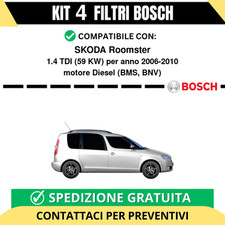 KIT BOSCH 4 Filtri tagliando