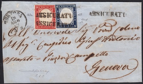 Sardegna 20 indaco - em., c.20